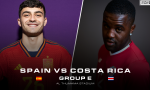 2022年世界杯-西班牙对哥斯达黎加的评分 加维8分，坎贝尔4分